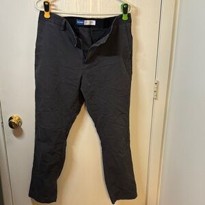 Old Navy Men's Ultimate Tech Slim Charcoal Chinos w/ Left-Hand Zipper Pocket